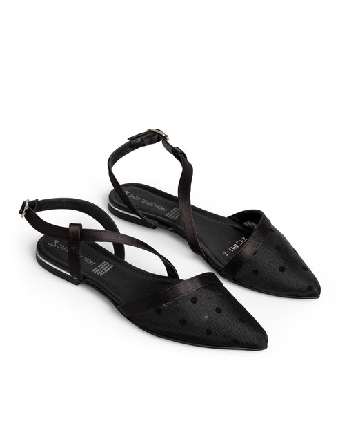 Balerina Negra Destalonada Flat 41